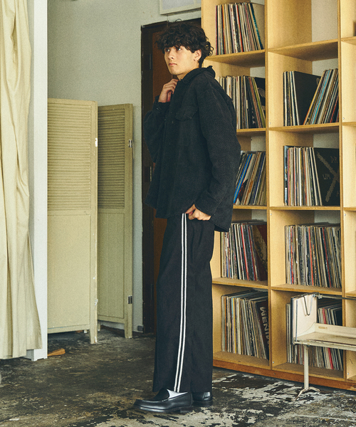 【セール】embroidery track pants / トラックパンツ（その他パンツ）｜417 EDIFICE（フォーワンセブンエディフィス）