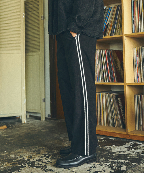 【セール】embroidery track pants / トラックパンツ（その他パンツ）｜417 EDIFICE（フォーワンセブンエディフィス）