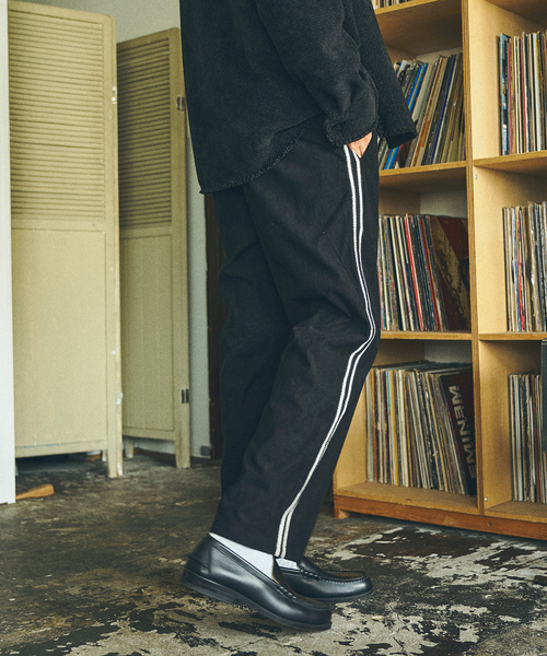 【セール】embroidery track pants / トラックパンツ（その他パンツ）｜417 EDIFICE（フォーワンセブンエディフィス）