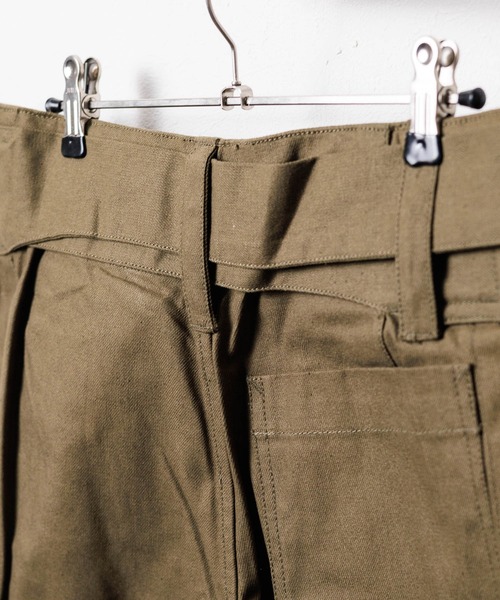 HOUSTON(ヒューストン)の「/HOUSTON /ヒューストン/FRENCH MOTORCYCLE SHORTS/フランス軍モータサイクルショーツ(その他パンツ・メンズ・オリーブ/ブラック・LARGE/MEDIUM/X-LARGE/SMALL)」の5枚目の写真