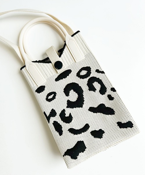 セール】ラバーニット スマホミニショルダーバッグ