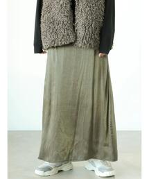 Lugnoncure | サテンナロースカート(スカート)