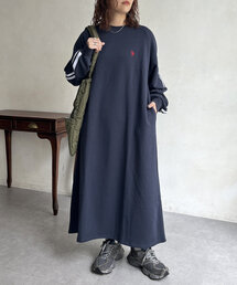 【U.S. POLO ASSN.】裏毛ワンピース