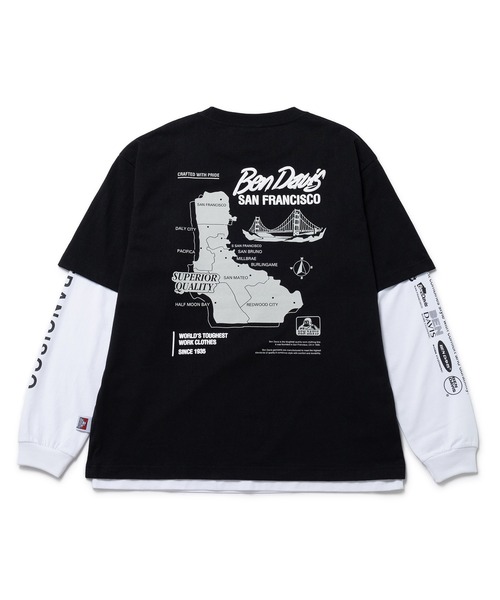 【BENDAVIS別注】j.n.r.d/リアルレイヤードTシャツ＆ロングスリーブTシャツSET BENDAVIS別注】j.n.r.d/リアルレイヤードTシャツ&ロングスリーブ
