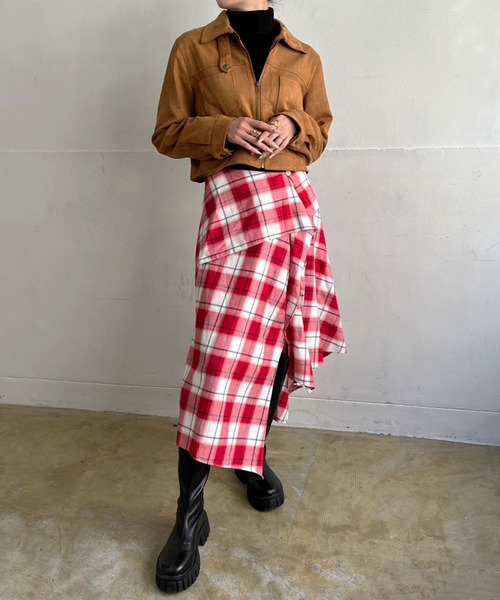 Jewelobe（ジュエローブ）の「スエードタッチショートライトブルゾン（ブルゾン・レディース・ピンク/アイボリー/ブラウン/ベージュ・FREE）」の13枚目の写真