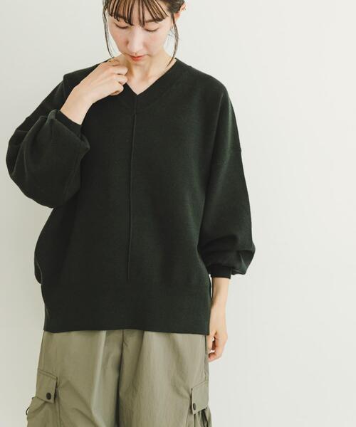 Vネックニットプルオーバー（ニット/セーター）｜ITEMS URBANRESEARCH（アイテムズ アーバンリサーチ）