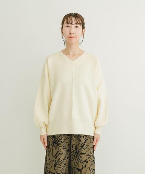 Vネックニットプルオーバー（ニット/セーター）｜ITEMS URBANRESEARCH（アイテムズ アーバンリサーチ）