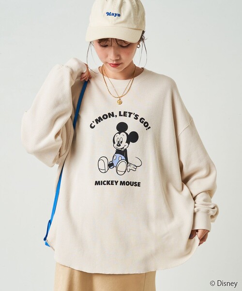 レビュー高評価の商品！ セール】限定展開 Mouse/ミッキーマウス/ワッフル 別注/Mickey トップス