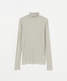 【smooth skin series】SHEER RIB JERSEY TURTLE