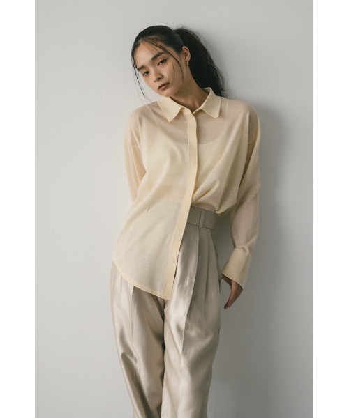 kinema summer knit pullover シアーニット　シャツ kinema summer knit pullover シアーニット シャツ - メルカリ