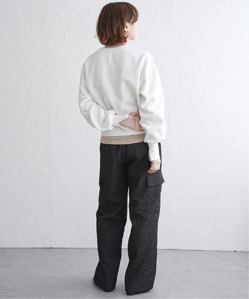 notch.（ノッチ）の「ラメシアー切り替え袖ロンT（Tシャツ/カットソー・レディース・チャコール/オフホワイト/ブラック/ホワイト・M）」の14枚目の写真