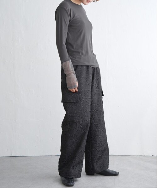 notch.（ノッチ）の「ラメシアー切り替え袖ロンT（Tシャツ/カットソー・レディース・チャコール/オフホワイト/ブラック/ホワイト・M）」の19枚目の写真