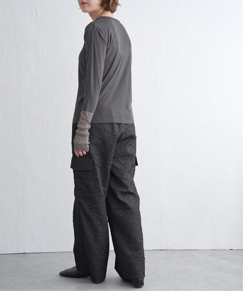 notch.（ノッチ）の「ラメシアー切り替え袖ロンT（Tシャツ/カットソー・レディース・チャコール/オフホワイト/ブラック/ホワイト・M）」の21枚目の写真