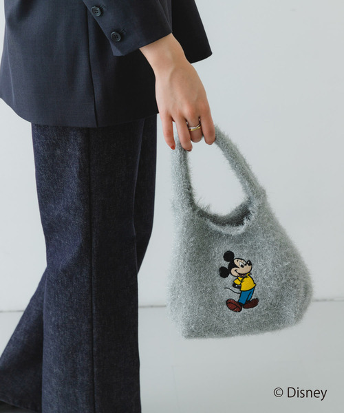 RODE SKO(ロデスコ)の「『別注』MICKEY/ラメモールニットバッグ(トートバッグ・レディース・グレー/ブラック/グリーン・ONE)」の21枚目の写真