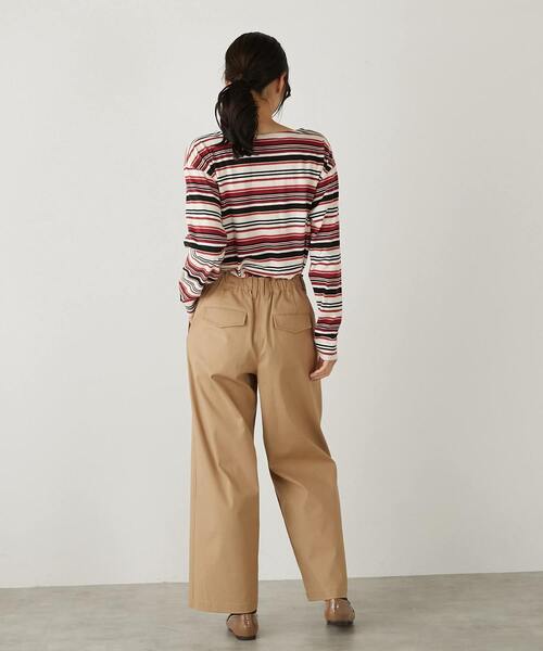 MELROSE claire(メルローズ クレール)の「【コーデに使えるシンプル単色ボーダー&目を引くマルチボーダーT】(Tシャツ/カットソー・レディース・その他2/ブラック系その他/グレー系その他/その他1・FREE)」の18枚目の写真