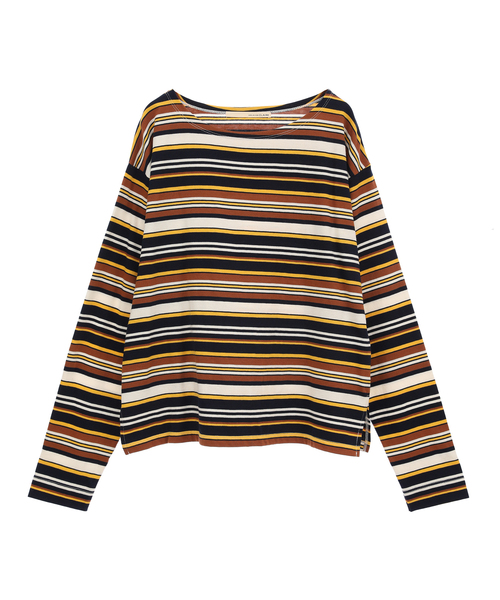 MELROSE claire(メルローズ クレール)の「【コーデに使えるシンプル単色ボーダー&目を引くマルチボーダーT】(Tシャツ/カットソー・レディース・その他2/ブラック系その他/グレー系その他/その他1・FREE)」の19枚目の写真