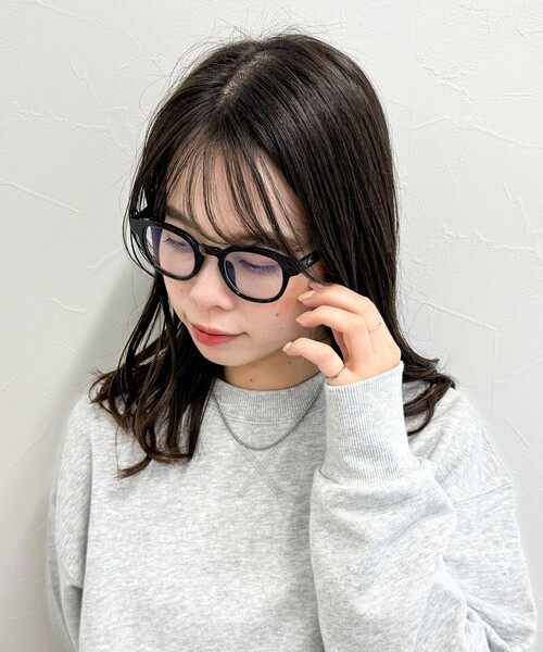 fredy emue（フレディエミュ）の「ブルーライトカットメガネ（メガネ・レディース・ブラウン系その他/ブラック・FREE）」の8枚目の写真