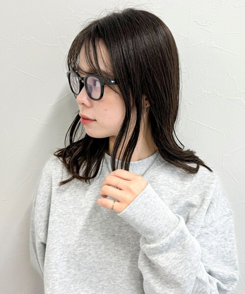 fredy emue（フレディエミュ）の「ブルーライトカットメガネ（メガネ・レディース・ブラウン系その他/ブラック・FREE）」の9枚目の写真