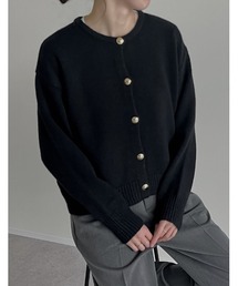[2025AW COLLECTION]金ボタンニットカーディガン