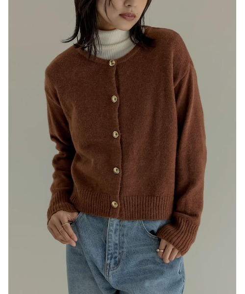 2025AW COLLECTION]金ボタンニットカーディガン（カーディガン/ボレロ