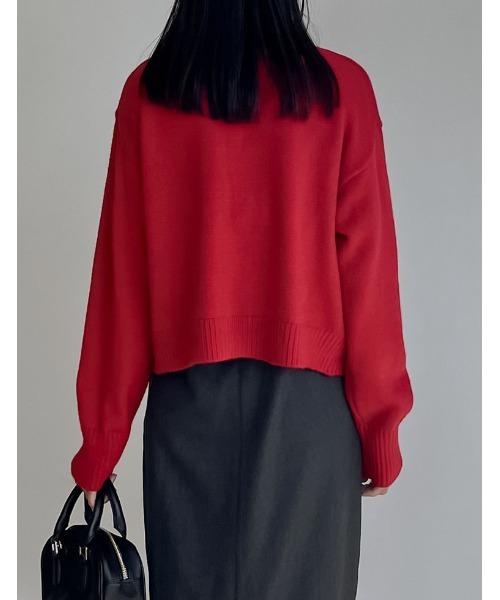 セール】[2025AW COLLECTION]金ボタンニットカーディガン