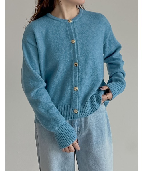 2025AW COLLECTION]金ボタンニットカーディガン（カーディガン/ボレロ