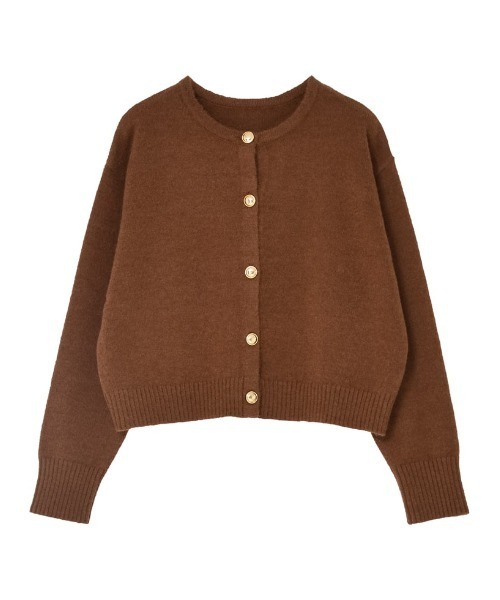 Re:EDIT（リエディ）の「[2025AW COLLECTION]金ボタンニットカーディガン（カーディガン/ボレロ・レディース・ブラック/アイボリー/レッド/ブラウン/グレー/ブルー・MEDIUM/LARGE）」の10枚目の写真