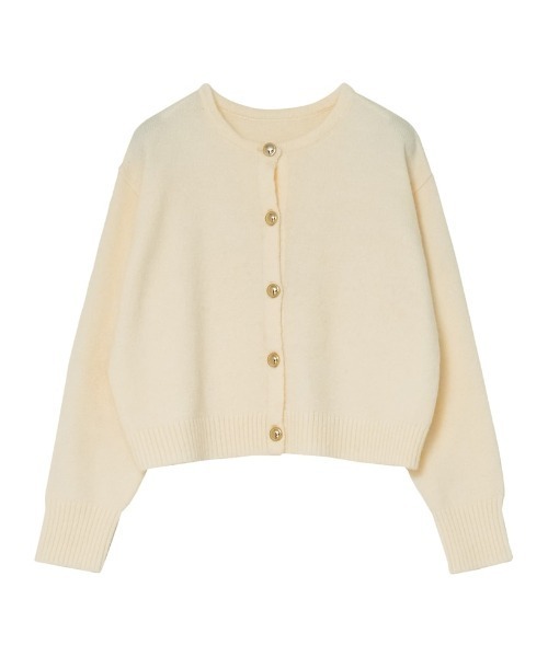 Re:EDIT（リエディ）の「[2025AW COLLECTION]金ボタンニットカーディガン（カーディガン/ボレロ・レディース・ブラック/アイボリー/レッド/ブラウン/グレー/ブルー・MEDIUM/LARGE）」の12枚目の写真