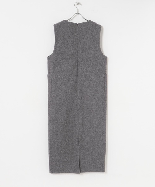 ITEMS URBANRESEARCH(アイテムズ アーバンリサーチ)の「ジャージメルトンジャンパースカート(ジャンパースカート・レディース・ブラック/グレー・FREE)」の12枚目の写真