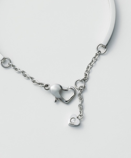 ciite' surgical stainless(シーテサージカルステンレス)の「【 金属アレルギー対応 】 ハートビジュー シンプルブレスレット / バングル サージカルステンレス(ブレスレット・レディース・シルバー/ゴールド・FREE)」の21枚目の写真