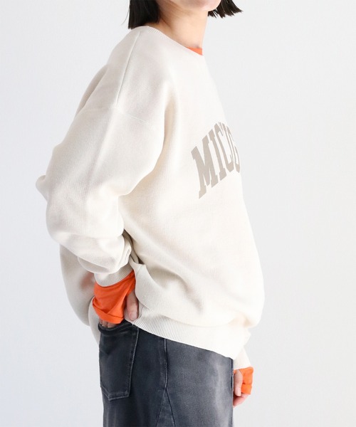 cepo（セポ）の「〈ZOZO限定カラー〉スウェットライクニットプルオーバー（ニット/セーター・レディース・マスタード/オフホワイト/カーキ/グレー/ネイビー/ワイン/グレー系その他/ネイビー系/ホワイト/レッド・M）」の13枚目の写真