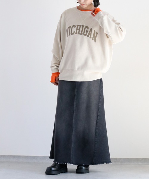 cepo（セポ）の「〈ZOZO限定カラー〉スウェットライクニットプルオーバー（ニット/セーター・レディース・マスタード/オフホワイト/カーキ/グレー/ネイビー/ワイン/グレー系その他/ネイビー系/ホワイト/レッド・M）」の15枚目の写真