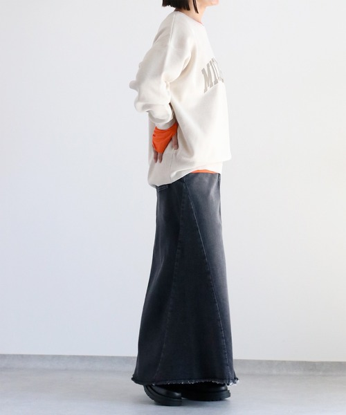 cepo（セポ）の「〈ZOZO限定カラー〉スウェットライクニットプルオーバー（ニット/セーター・レディース・マスタード/オフホワイト/カーキ/グレー/ネイビー/ワイン/グレー系その他/ネイビー系/ホワイト/レッド・M）」の18枚目の写真