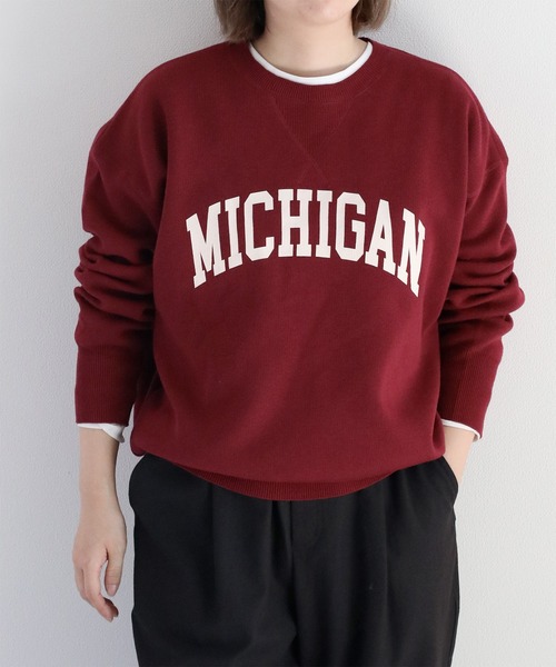 cepo（セポ）の「〈ZOZO限定カラー〉スウェットライクニットプルオーバー（ニット/セーター・レディース・マスタード/オフホワイト/カーキ/グレー/ネイビー/ワイン/グレー系その他/ネイビー系/ホワイト/レッド・M）」の20枚目の写真