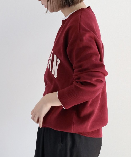 cepo（セポ）の「〈ZOZO限定カラー〉スウェットライクニットプルオーバー（ニット/セーター・レディース・マスタード/オフホワイト/カーキ/グレー/ネイビー/ワイン/グレー系その他/ネイビー系/ホワイト/レッド・M）」の21枚目の写真