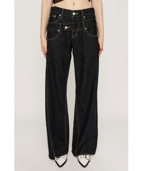 SLY（スライ）の「【再入荷】DOUBLE BELT WIDE FLARE PT-C