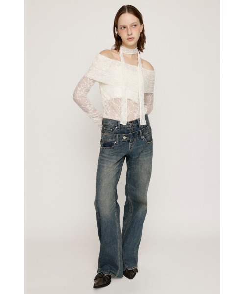 SLY（スライ）の「【再入荷】DOUBLE BELT WIDE FLARE PT-C