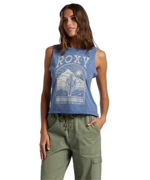 ROXY（ロキシー）の「SAGUARO HLMT 2/ロキシープリントタンクトップ（タンクトップ・レディース・ブルー・SMALL/X-SMALL）」の15枚目の写真