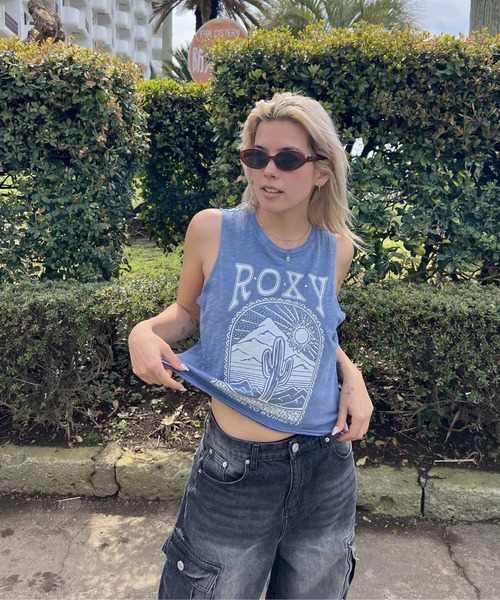 ROXY（ロキシー）の「SAGUARO HLMT 2/ロキシープリントタンクトップ（タンクトップ・レディース・ブルー・SMALL/X-SMALL）」の3枚目の写真