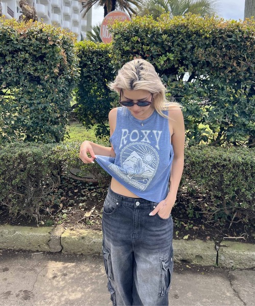 ROXY（ロキシー）の「SAGUARO HLMT 2/ロキシープリントタンクトップ（タンクトップ・レディース・ブルー・SMALL/X-SMALL）」の5枚目の写真