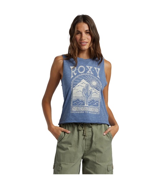 ROXY（ロキシー）の「SAGUARO HLMT 2/ロキシープリントタンクトップ（タンクトップ・レディース・ブルー・SMALL/X-SMALL）」の14枚目の写真