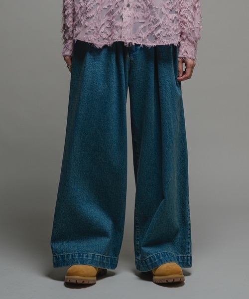 CASPER JOHN(キャスパージョン)の「13.5oz High tapered denim pants/13.5oz ハイテーパードデニムパンツ(デニムパンツ・メンズ・ブルー/グレー/ブラック系/ブラック・LARGE/MEDIUM/SMALL/X-SMALL)」の4枚目の写真