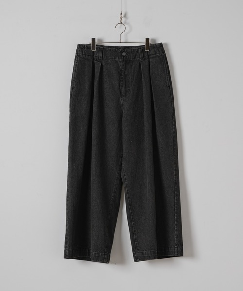 CASPER JOHN(キャスパージョン)の「13.5oz High tapered denim pants/13.5oz ハイテーパードデニムパンツ(デニムパンツ・メンズ・ブルー/グレー/ブラック系/ブラック・LARGE/MEDIUM/SMALL/X-SMALL)」の5枚目の写真