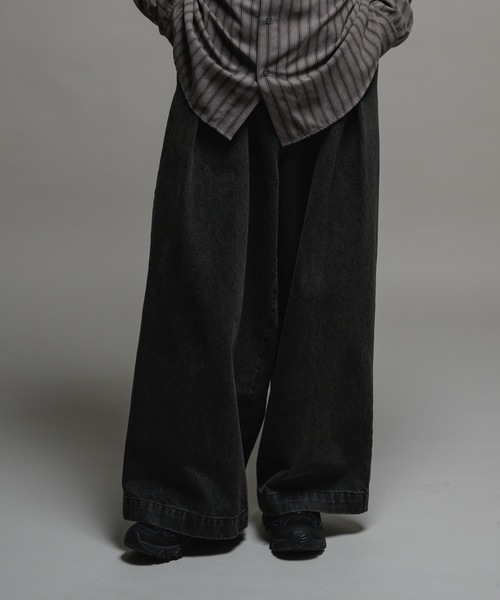 セール】13.5oz High tapered denim pants/13.5oz ハイ