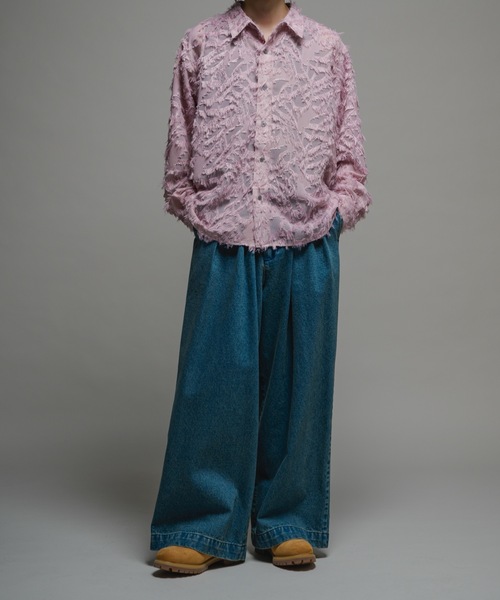 CASPER JOHN(キャスパージョン)の「13.5oz High tapered denim pants/13.5oz ハイテーパードデニムパンツ(デニムパンツ・メンズ・ブルー/グレー/ブラック系/ブラック・LARGE/MEDIUM/SMALL/X-SMALL)」の14枚目の写真