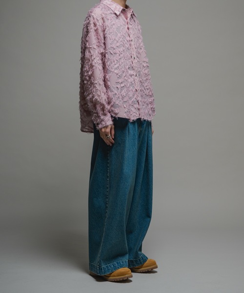 CASPER JOHN(キャスパージョン)の「13.5oz High tapered denim pants/13.5oz ハイテーパードデニムパンツ(デニムパンツ・メンズ・ブルー/グレー/ブラック系/ブラック・LARGE/MEDIUM/SMALL/X-SMALL)」の15枚目の写真