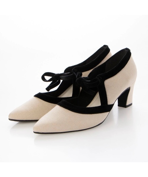 Launa lea(ラウナレア)の「【26春新カラー】◇日本製◇ 6cmリボンメリージェンパンプス(0577,0577A)(パンプス・レディース・ブラック/アイボリー/ブラックミックス/ベージュ系その他/ホワイト系その他/ライトグレー/ブラック系その他・22.0cm/22.5cm/23.0cm/23.5cm/24.0cm/24.5cm/25.0cm)」の21枚目の写真