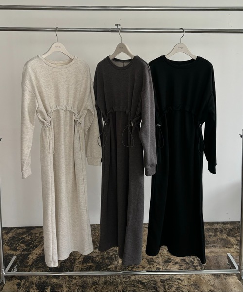 【セール】round switching sweat op / ラウンドスイッチングスウェットワンピ（ワンピース）｜lawgy（ラウジー） 5,165円