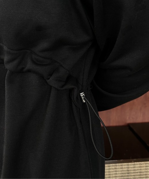 lawgy(ラウジー)の「round switching sweat op / ラウンドスイッチングスウェットワンピ(ワンピース・レディース・オートミール/ブラック/ヘザーグレー・FREE)」の15枚目の写真