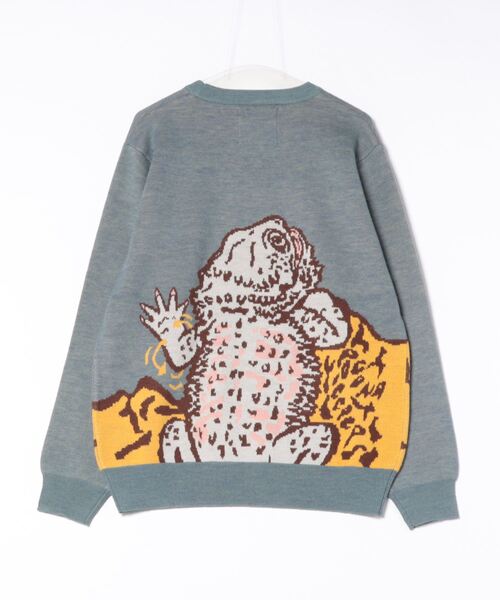 【セール】フトアゴヒゲトカゲ IMPACTジャガードニットセーター（ニット/セーター）｜go slow caravan（ゴースローキャラバン）